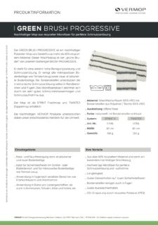 Produktinformation GREEN BRUSH PROGRESSIVE