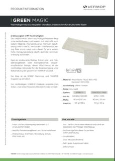 Produktinformation SPRINT GREEN MAGIC