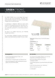 Produktinformation GREEN TRONIC